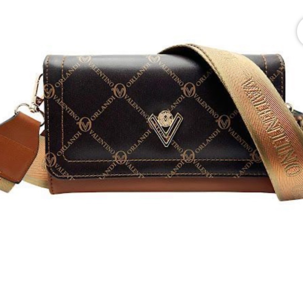 Valentino Orlandi Crossbody -Brown/Tan NEW